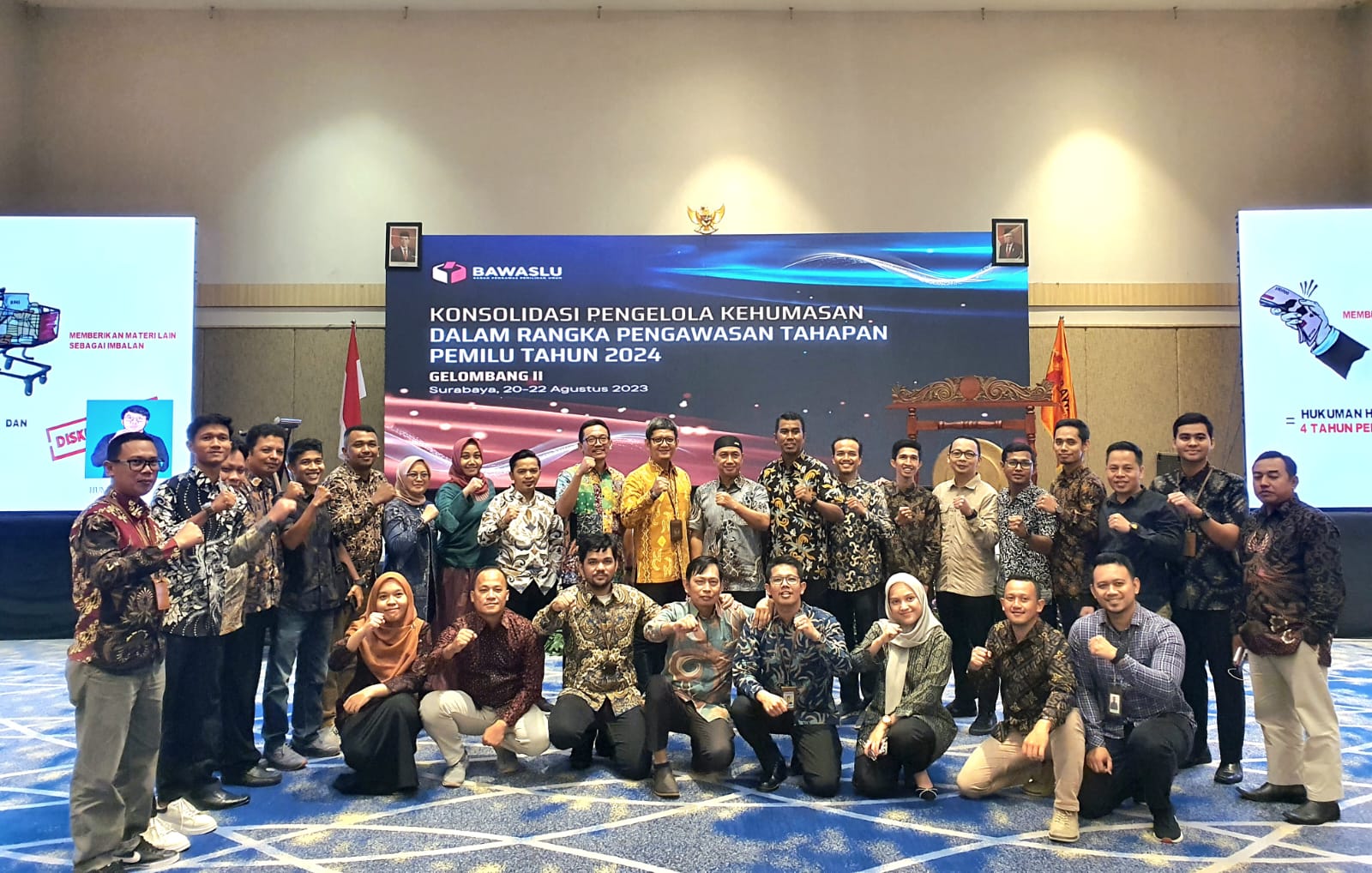 Hadiri Rakornas Kehumasan Bawaslu Kota Payakumbuh siap Awasi Pemilu Serentak Tahun 2024