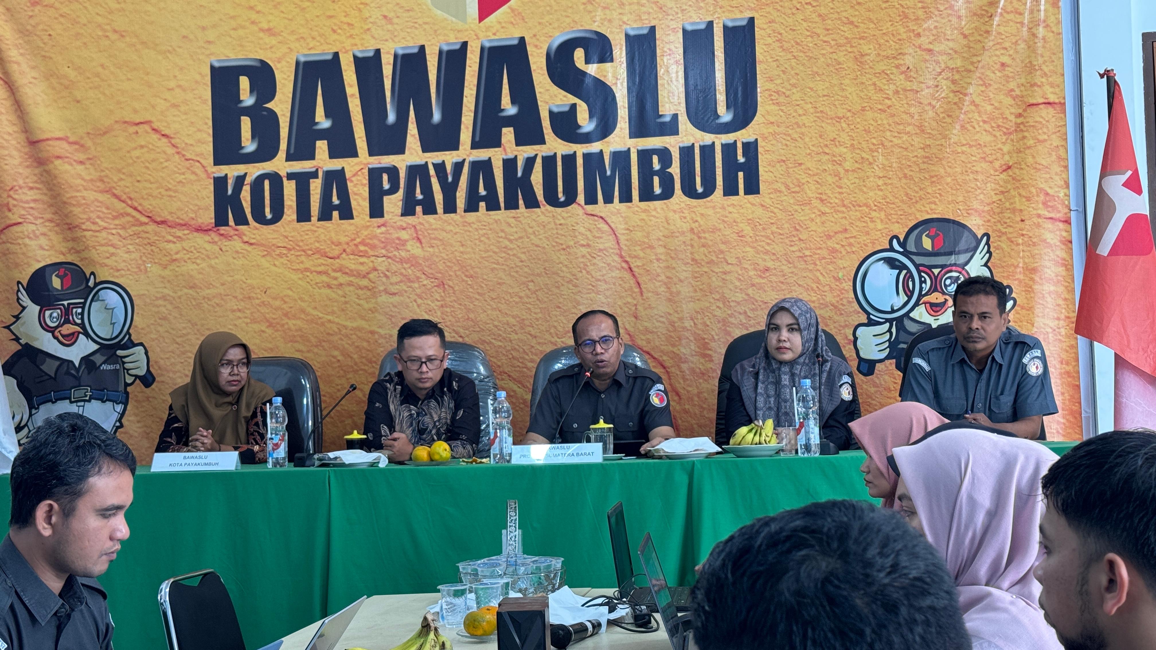 Bapak Vifner, SH, MH menjadi Narasumber dalam kegiatan yang dilaksanakan oleh Bawaslu Kota Payakumbuh