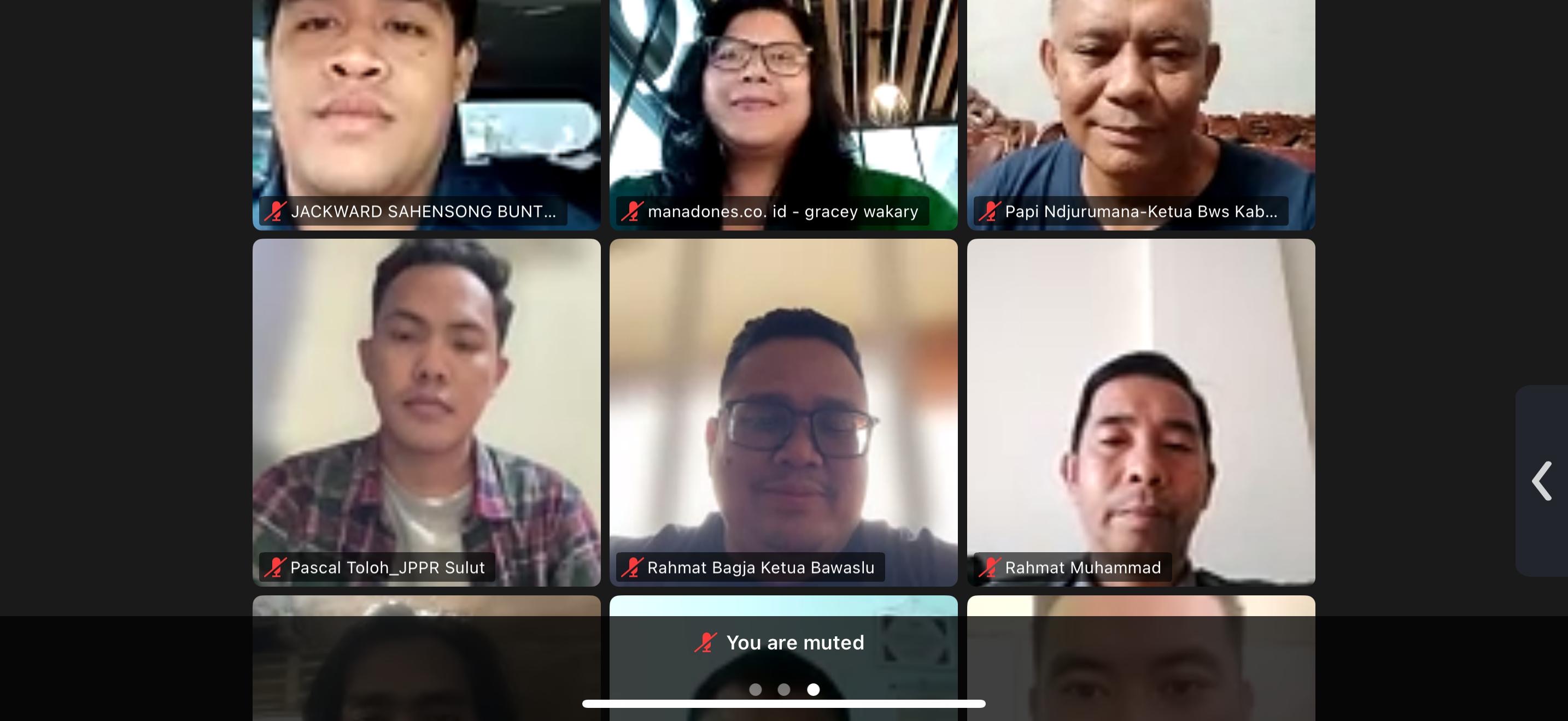 Ketua Bawaslu Rahmat Bagja dalam diskusi publik bertajuk Penguatan Demokrasi di Masa Non-Tahapan Pemilu yang digelar via Zoom Meeting, Kamis (29/1/2026).