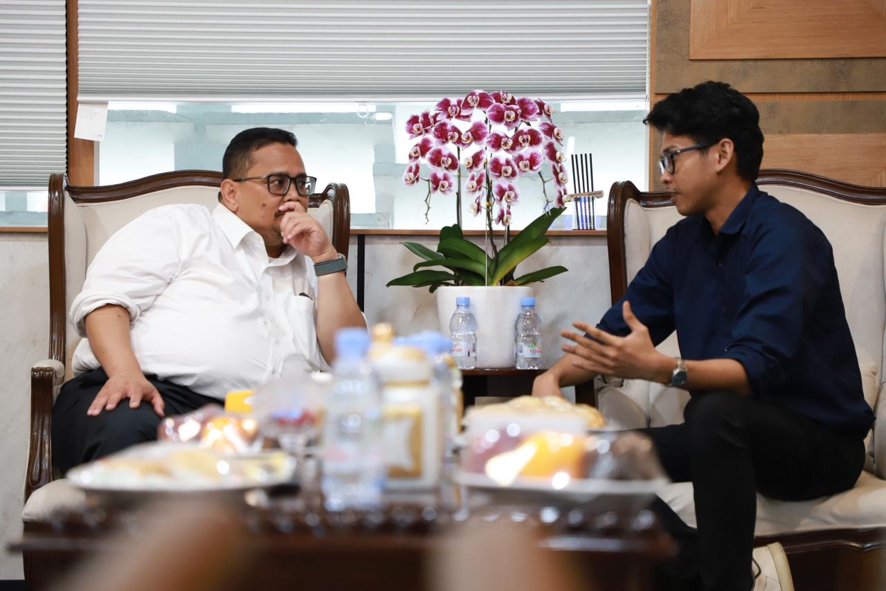 Ketua Bawaslu Rahmat Bagja saat menerima audiensi Komisi Independen Pemantau Pemilu Indonesia (KIPP Indonesia) di Jakarta, Rabu (20/5/2026).