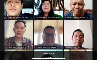Ketua Bawaslu Rahmat Bagja dalam diskusi publik bertajuk Penguatan Demokrasi di Masa Non-Tahapan Pemilu yang digelar via Zoom Meeting, Kamis (29/1/2026).