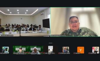 Ketua Bawaslu Rahmat Bagja dalam kegiatan Advance Training LK-III Tingkat Nasional Himpunan Mahasiswa Islam (HMI) Badan Koordinasi Sulawesi Utara (Sulut)-Gorontalo di Jakarta, Minggu (25/1/2026).