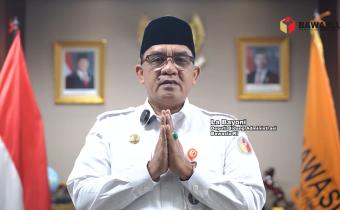Deputi Bidang Administratif Bawaslu La Bayoni dalam Kultum Ngabuburit Pengawasan yang diselenggarakan secara daring, Rabu (11/3/2026).