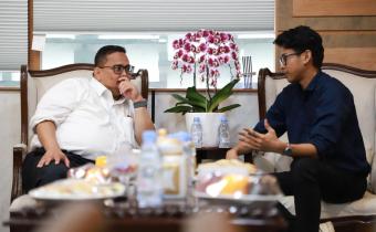 Ketua Bawaslu Rahmat Bagja saat menerima audiensi Komisi Independen Pemantau Pemilu Indonesia (KIPP Indonesia) di Jakarta, Rabu (20/5/2026).