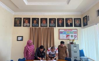 Bawaslu Kota Payakumbuh Gelar Penandatangan Perjanjian Kerjasama dengan Sekolah SMK N 2 Kota Payakumbuh