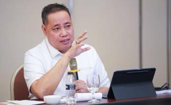 Anggota Bawaslu RI Herwyn JH Malonda dalam FGD Grand Desain Penguatan Etika Penyelenggara Pemilu: Visi Integritas 2030 di Jakarta, Rabu (3/7/2026).