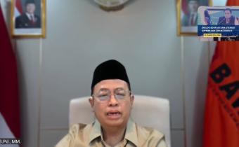 Anggota Bawaslu Puadi saat membuka Dialog Edukasi dan Literasi Kepemiluan (DeLiK) Edisi III yang digelar Bawaslu Provinsi Sulawesi Tenggara secara daring, Selasa (23/6/2026).