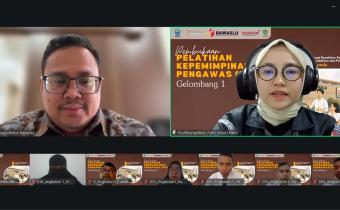 Ketua Bawaslu Rahmat Bagja saat membuka kegiatan Pelatihan Kepemimpinan Pengawas (PKP) Gelombang I Tahun 2026 secara daring, Senin (29/6/2026).